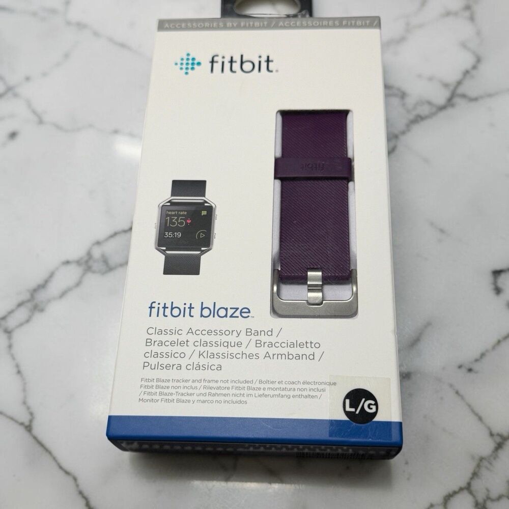 Fitbit Blaze Classic Accessory Band- Size Large-Purple